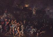 Adam Elsheimer The burning of Troy USA oil painting artist